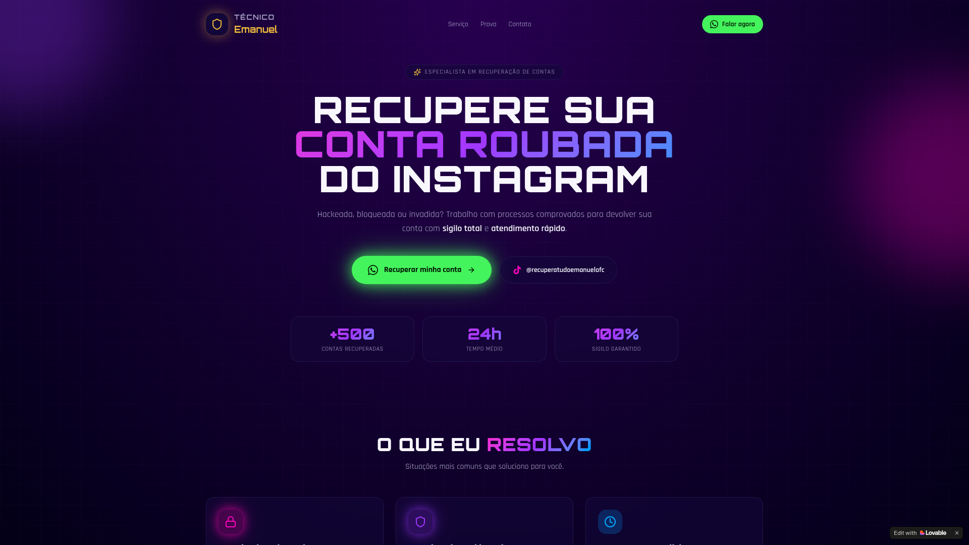 Recuperatudo — Página de vendas